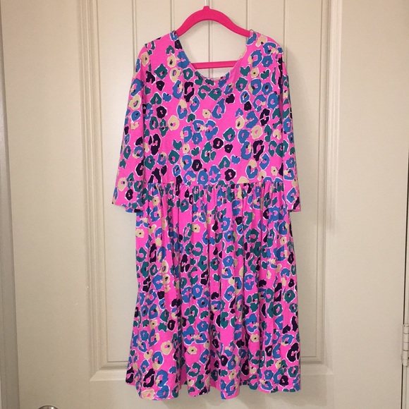 Lilly Pulitzer Other - Lilly pulitzer girls evelyn dress pink paws off